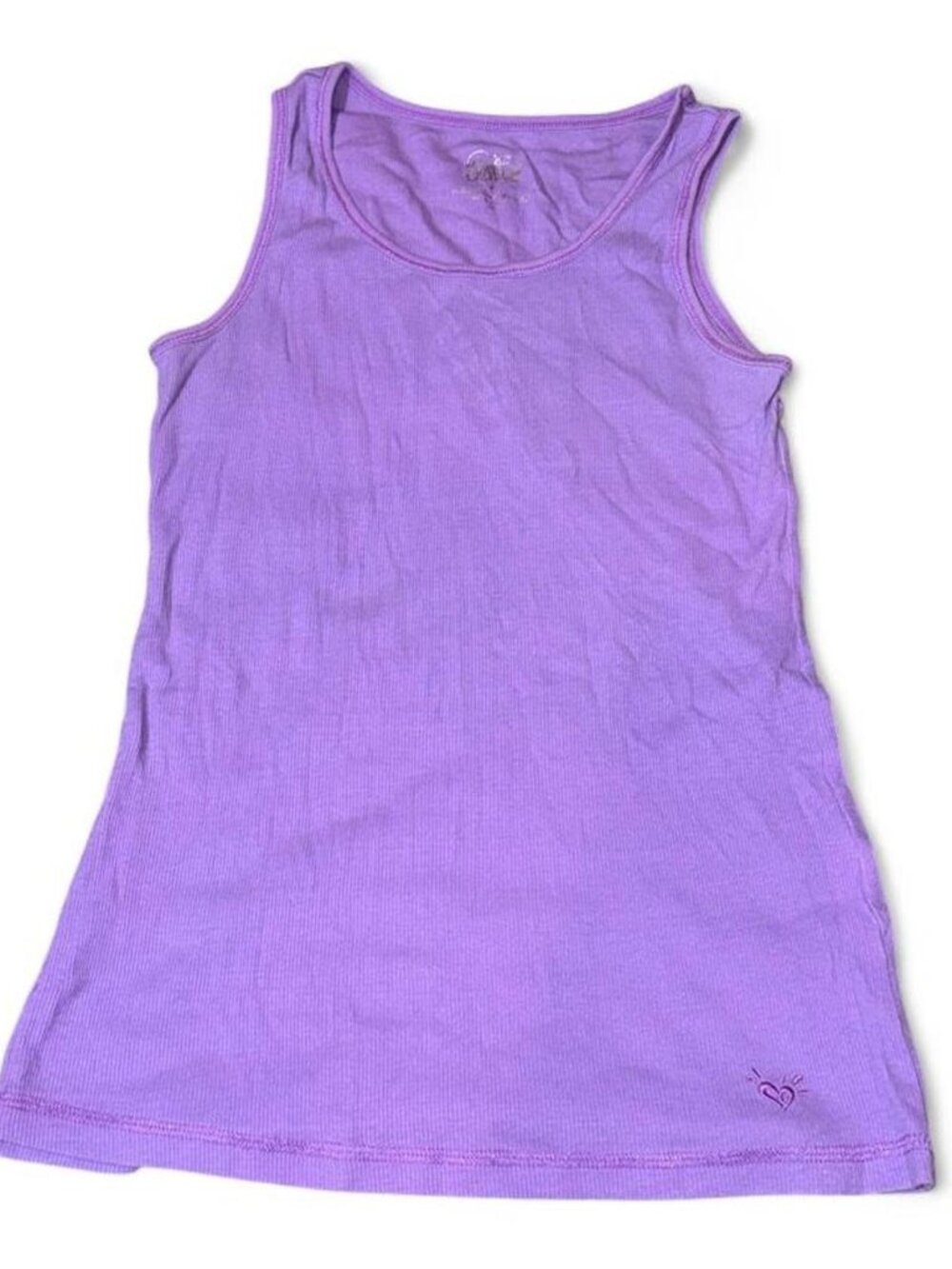 Justice Purple Ribbed Tank Top Girls Size 16